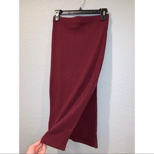 Crop top and midi set